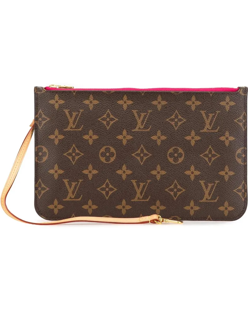 Louis Vuitton Kosmetiktaschen 2019 Monogram Neverfull Pouch braun Braun
