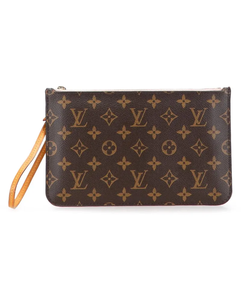 Louis Vuitton Kosmetiktaschen Monogram Neverfull Pouch braun Braun