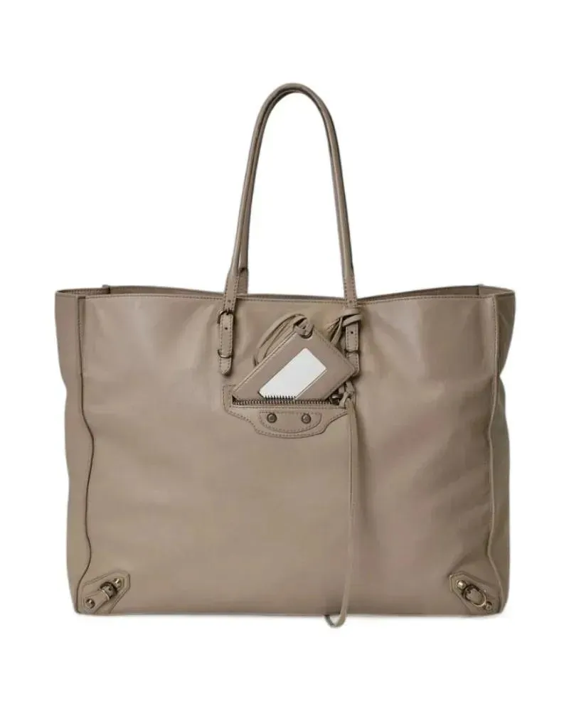 Balenciaga Shopper & Totes City Papier A4 Beige Tote Bag braun Braun