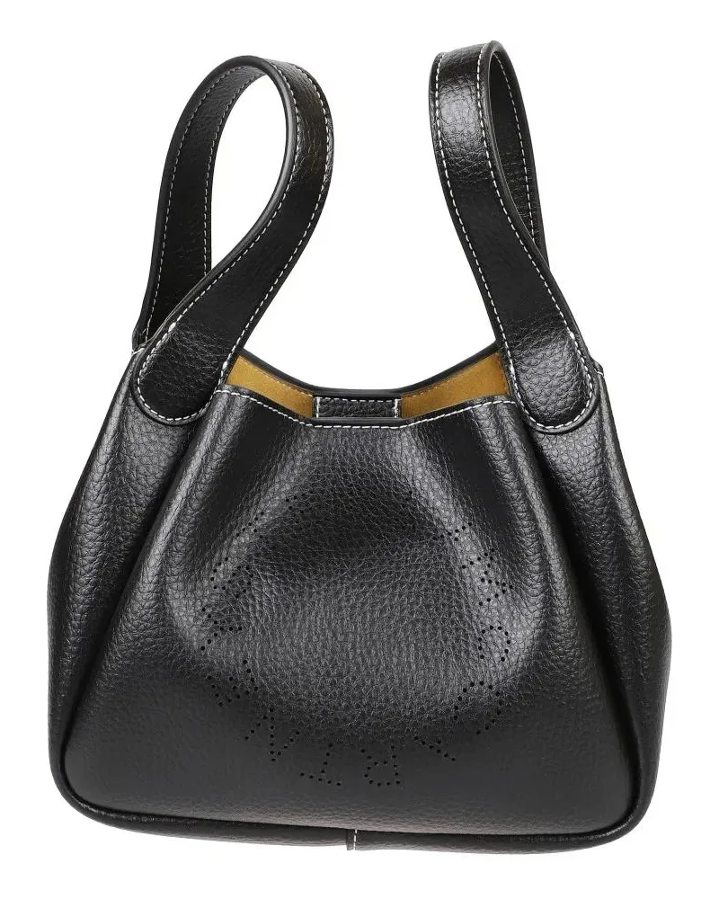 Stella McCartney Beuteltaschen Textured Black Handbag schwarz Schwarz