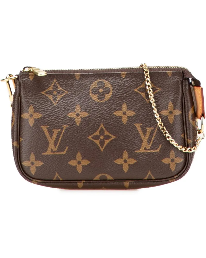 Louis Vuitton Crossbody Bags Monogram Mini Pochette Accessoires braun Braun
