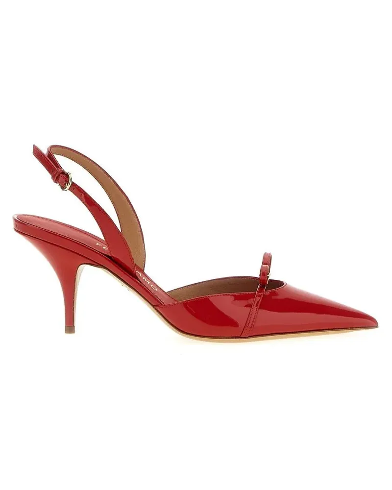 Ferragamo Hohe Schuhe 'Gylla' Slingback rot Rot