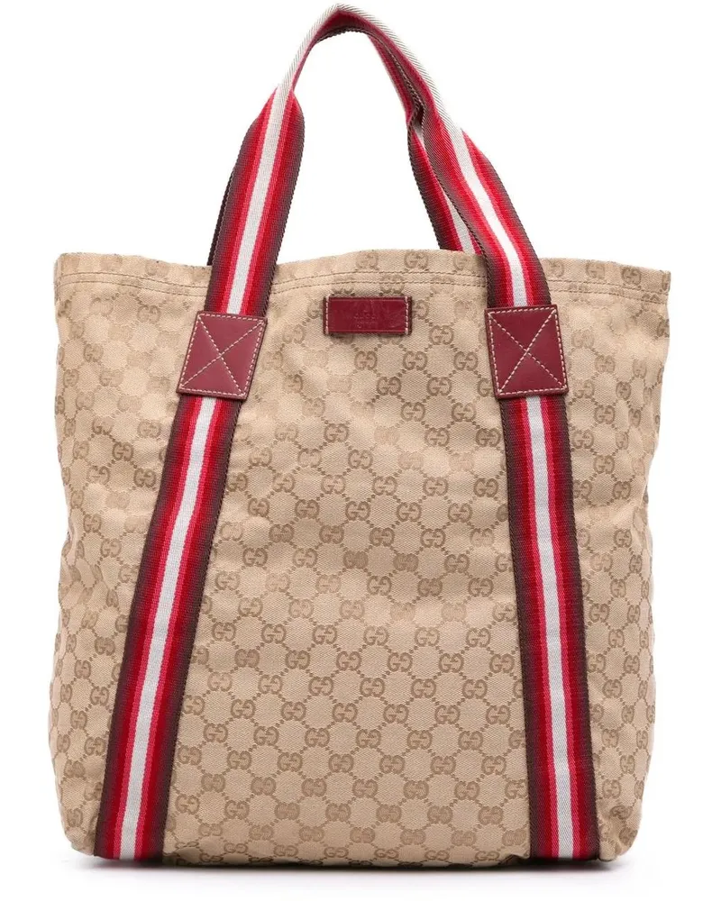 Gucci Shopper GG Canvas Web Tote braun Braun
