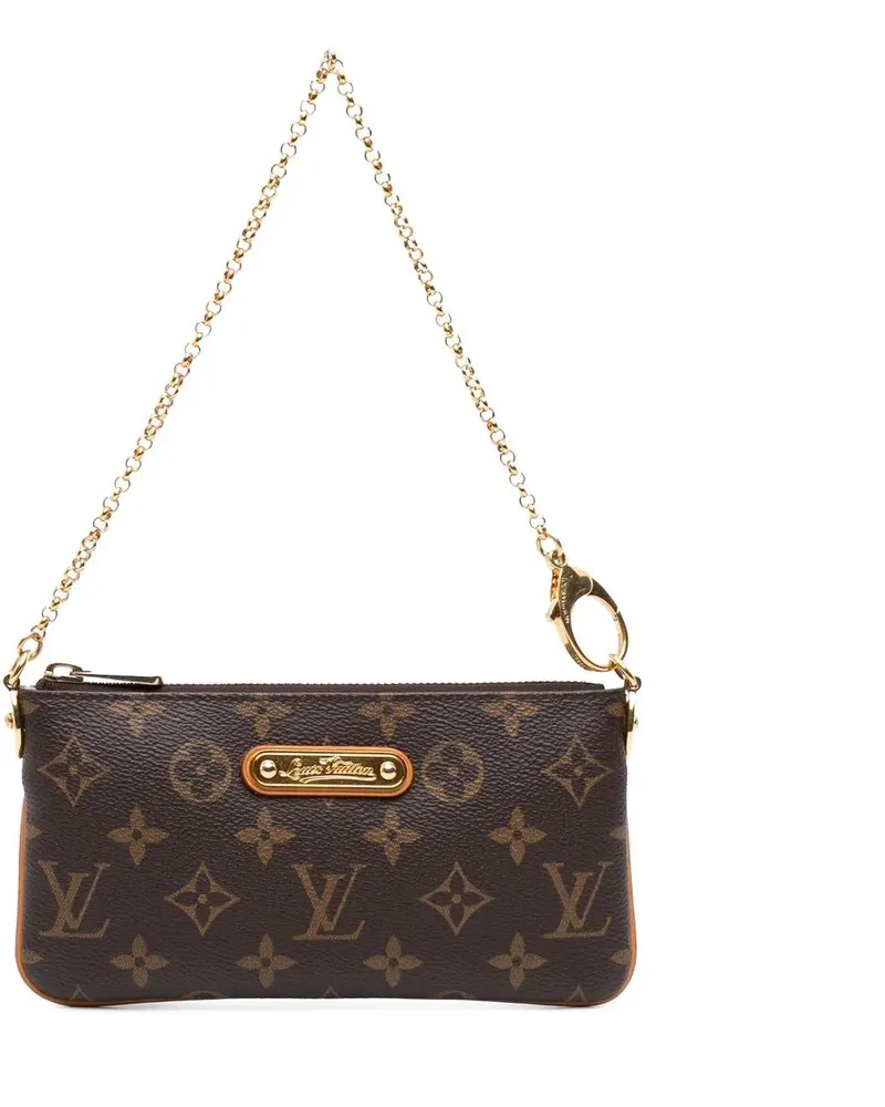 Louis Vuitton Hobo Bags Monogram Pochette Milla MM braun Braun