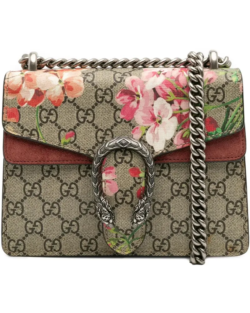 Gucci Hobo Bags Small GG Supreme Blooms Dionysus Crossbody braun Braun