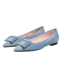 Roger Vivier Loafers & Ballerinas Gommettine Ballerinas In Nappa Leather Blau