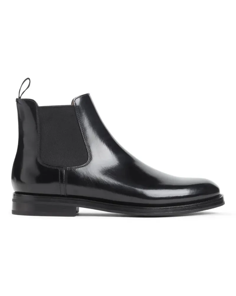 Church's Stiefel Black Calf Leather Ankle Boots schwarz Schwarz
