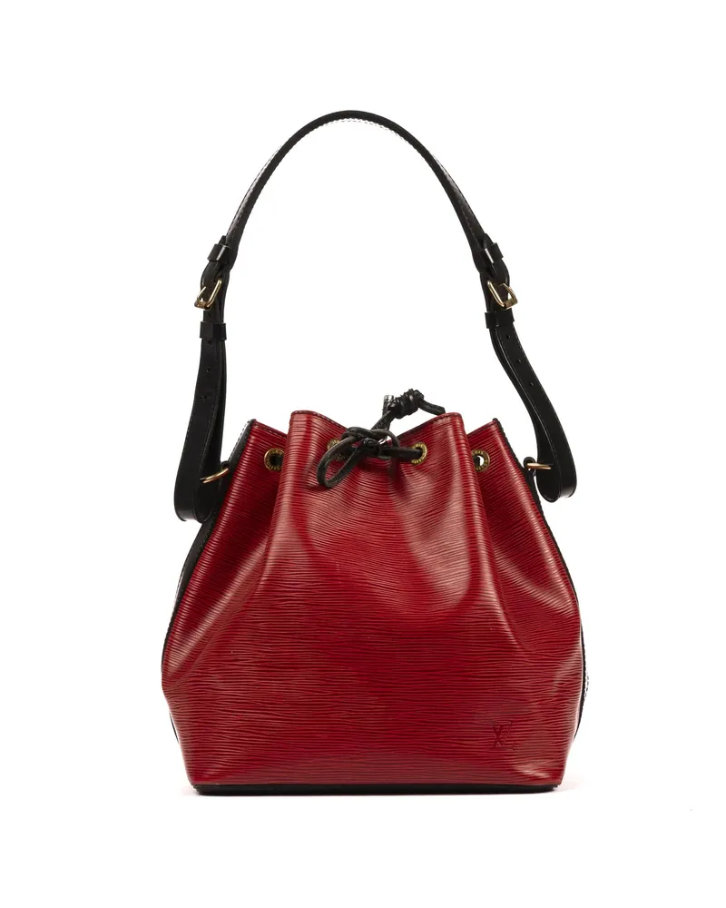 Louis Vuitton Crossbody Bags Noe Bicolor Black Stitching PM rot Rot