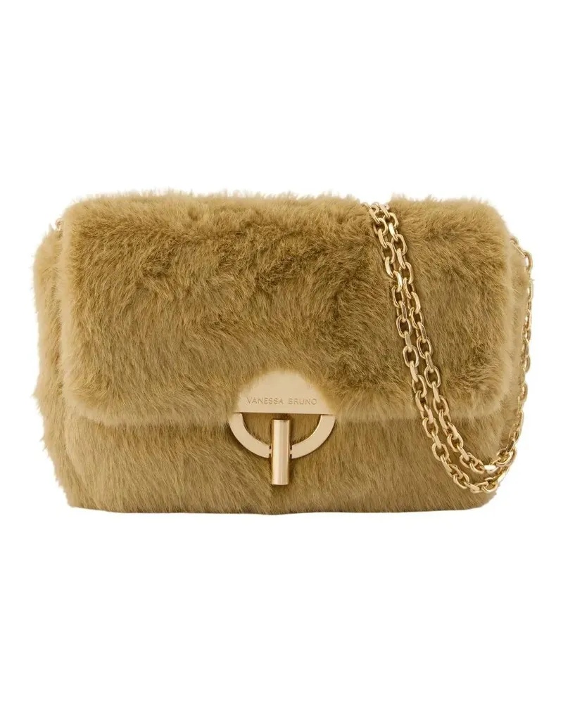 Vanessa Bruno Hobo Bags Moon Moyen Shoulder Bag - Synthetic - Beige braun Braun