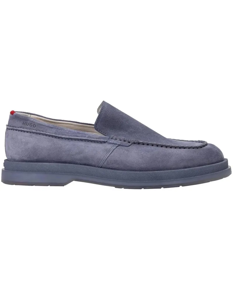HUGO BOSS Loafer Chaol Suede Penny Loafers blau Blau
