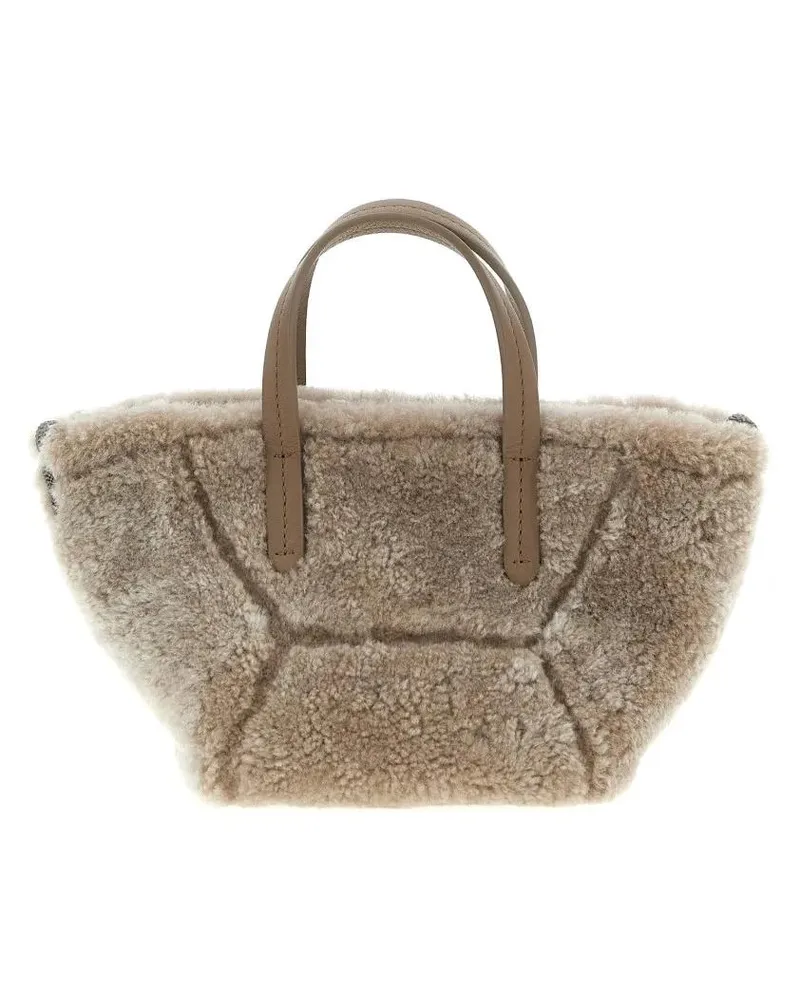 Brunello Cucinelli Shopper & Totes 'Bc Duo' Mini Handbag beige Beige