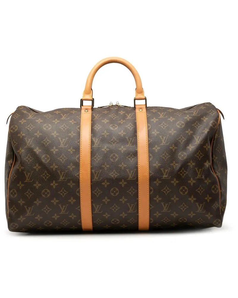 Louis Vuitton Weekender Monogram Keepall 50 braun Braun