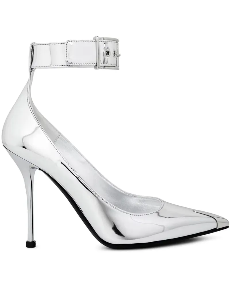 Alexander McQueen Low-Top Sneaker Mirror Metallic Pumps silberfarben 