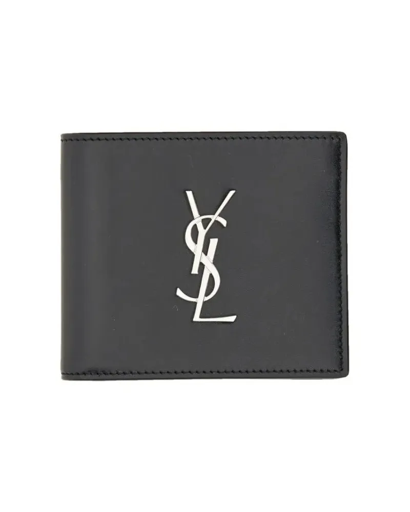 Saint Laurent Portemonnaies "Cassandras East/West" Portfolio schwarz Schwarz