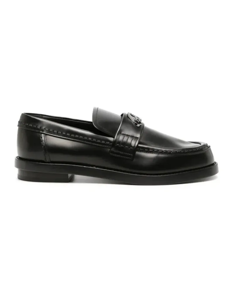Alexander McQueen Seal Logo Plaque Loafers schwarz Schwarz