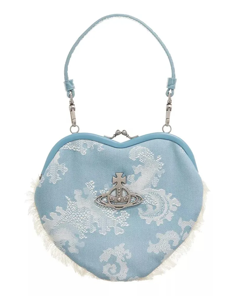 Vivienne Westwood Crossbody Bags Belle Heart Frame Purse Blau