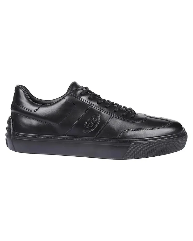 TOD'S Low-Top Sneaker Low-Top Leather Sneakers With Debossed Logo schwarz Schwarz