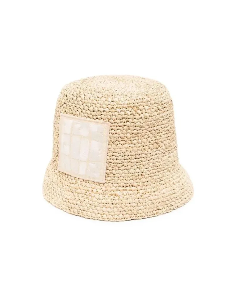 Jacquemus Caps & Mützen  Le Bob Ficiu Bucket Cap beige Beige