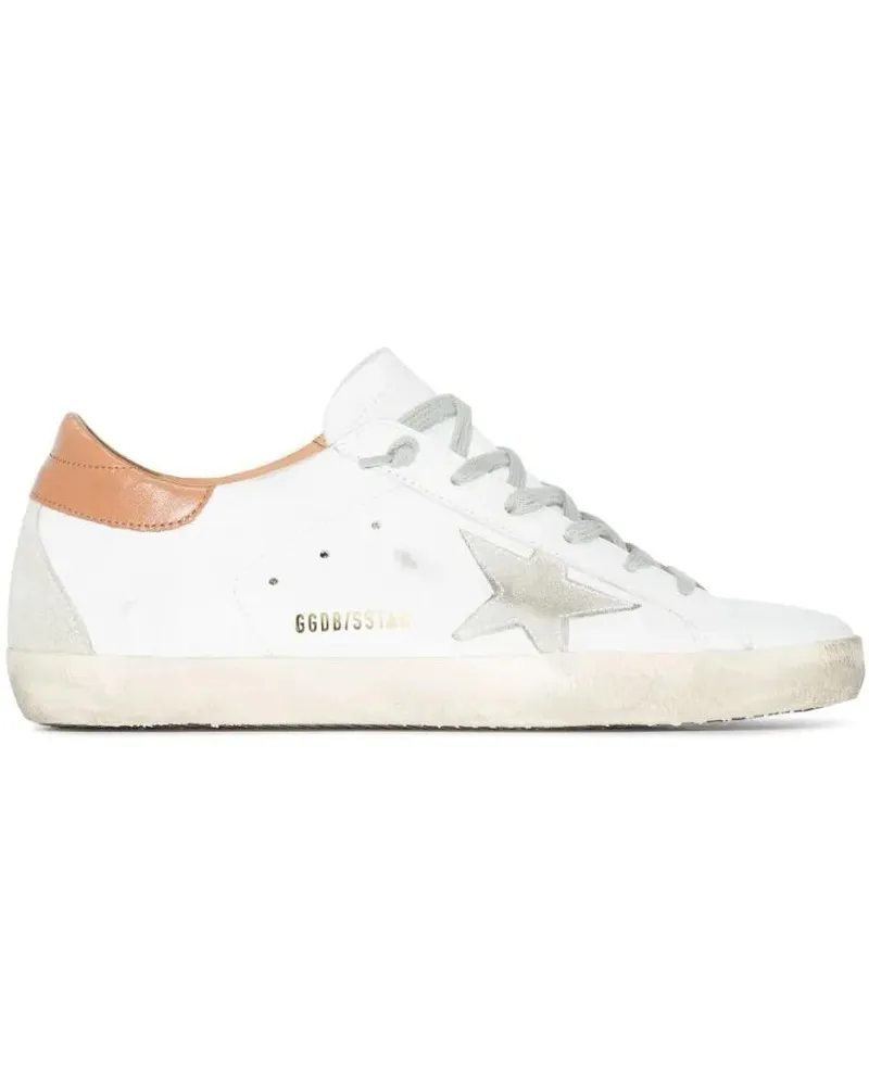 Golden Goose Low-Top Sneaker Super-Star Leather Low-Top Sneakers weiß Weiß