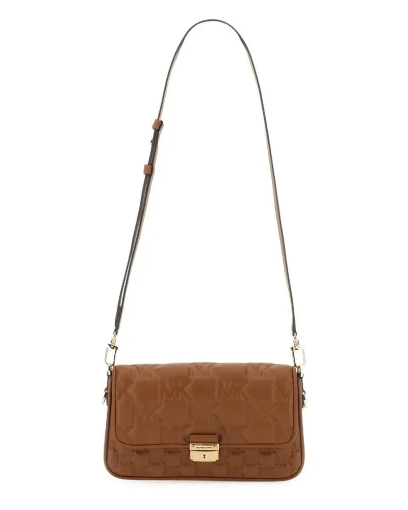 Michael Kors Hobo Bags Logo-Embossed Structured Shoulder Bag braun Braun