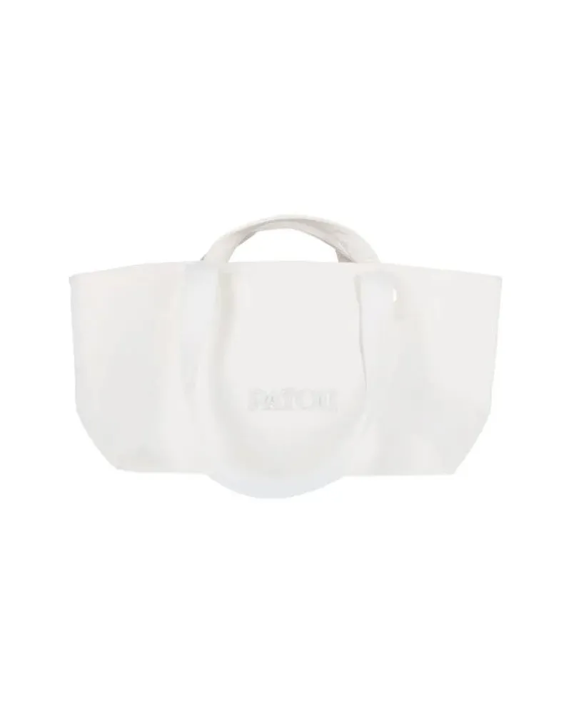 Patou Shopper & Totes "Tropicalia" Large Trapeze Tote Bag - White weiß Weiß