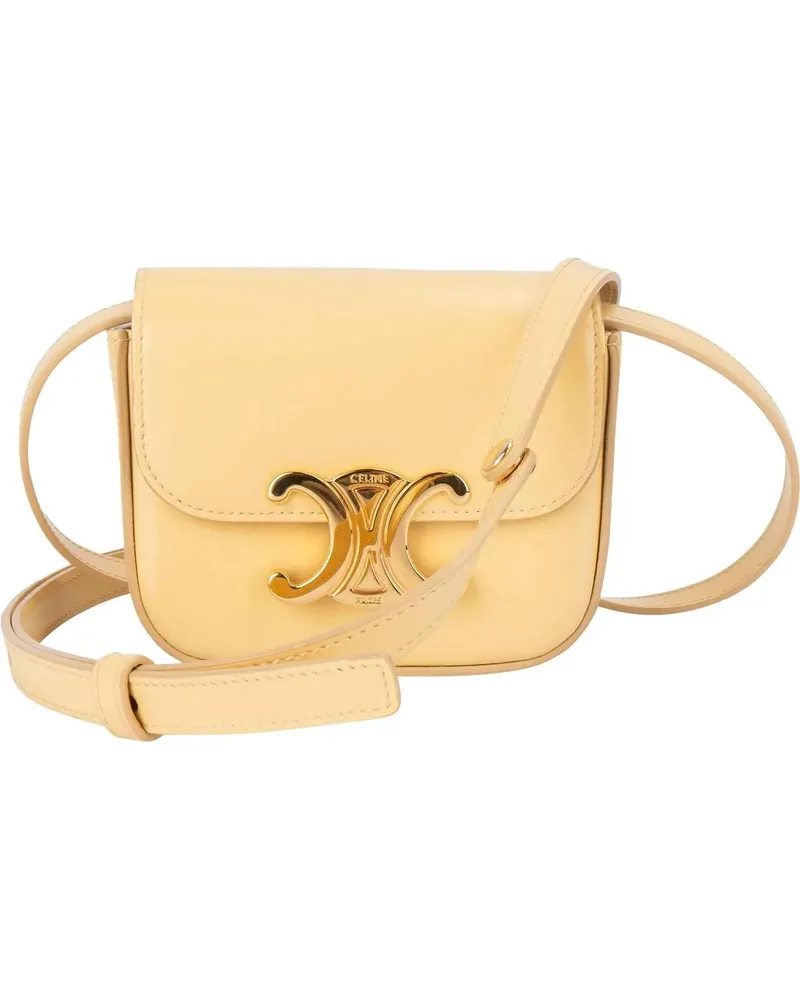 Celine Crossbody Bags  Leather Mini Triomphe Crossbody Bag bunt Bunt