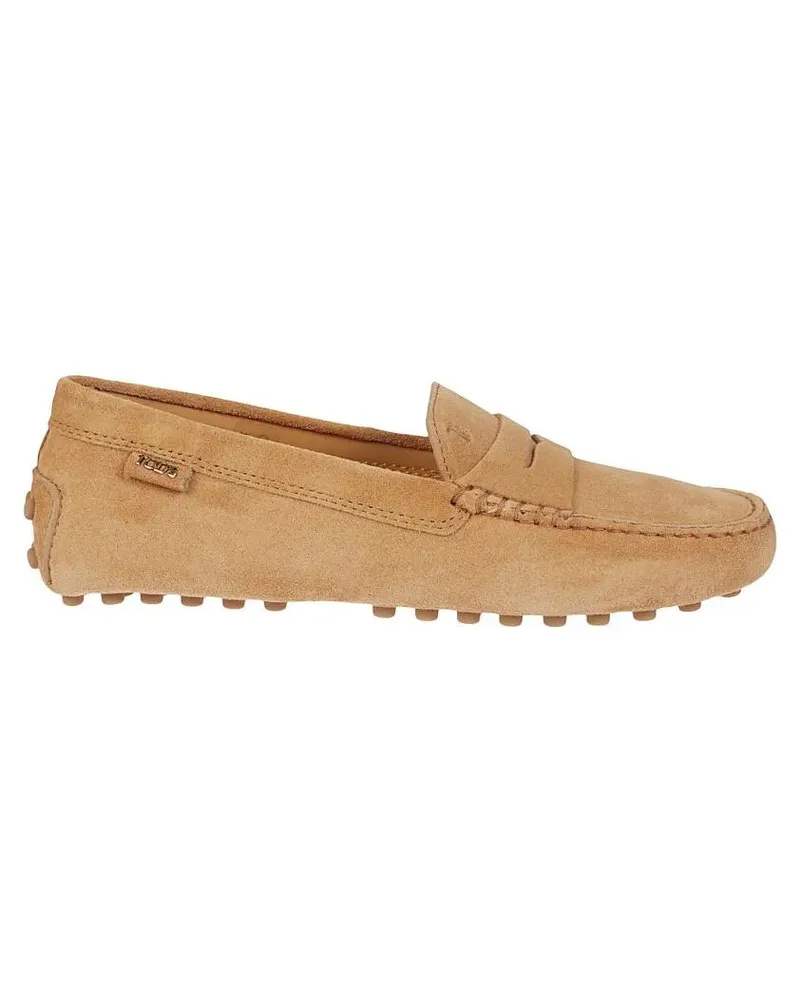 TOD'S Classic Moccasin Loafers With Rubber Studded Sole braun Braun