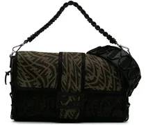 Hobo Bags Large Zucca Vertigo Mesh Baguette Satchel braun