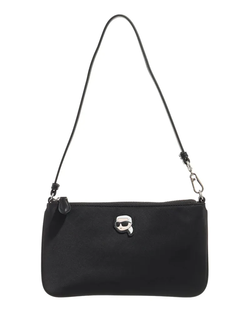 Karl Lagerfeld Crossbody Bags Ikon Nylon Shoulder Pouch schwarz Schwarz