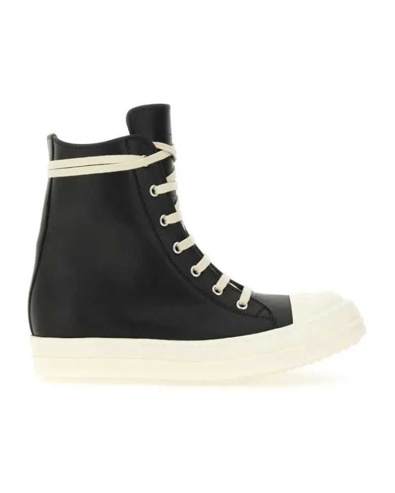 Rick Owens Low-Top Sneaker High Sneakers. schwarz Schwarz