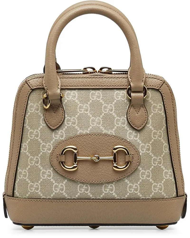 Gucci Hobo Bags 2016-2022 Mini GG Supreme Horsebit 1955 Satchel braun Braun