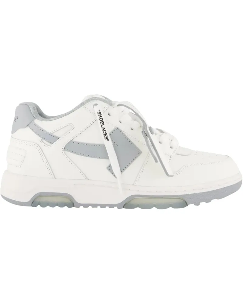 OFF-WHITE Low-Top Sneaker Heren Out Of Office Sneaker Wit/Grij weiß Weiß