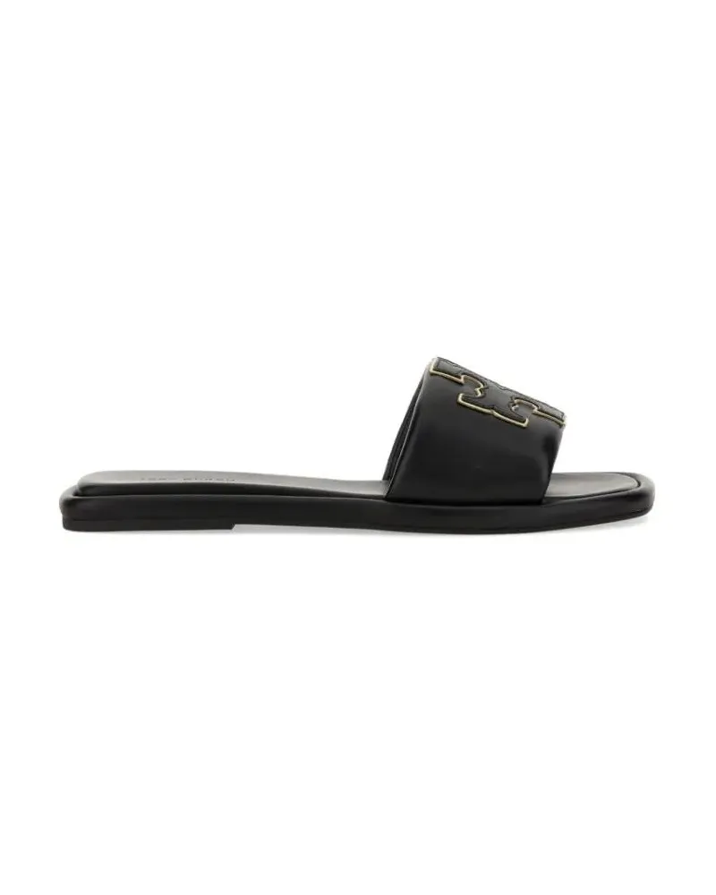 Tory Burch Sandalen Double T Sport Slider Sandal schwarz Schwarz