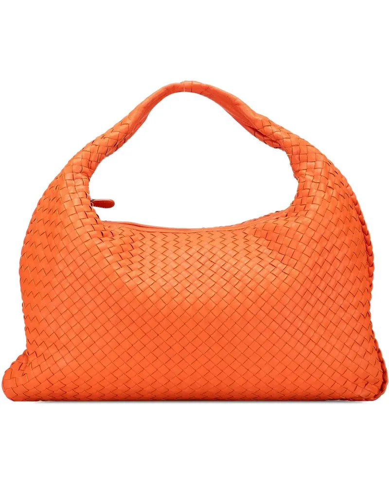 Bottega Veneta Hobo Bags Medium Nappa Intrecciato Veneta Hobo orange Orange