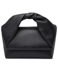 J.W.Anderson Crossbody Bags Black Leather Twister Midi Bag Schwarz