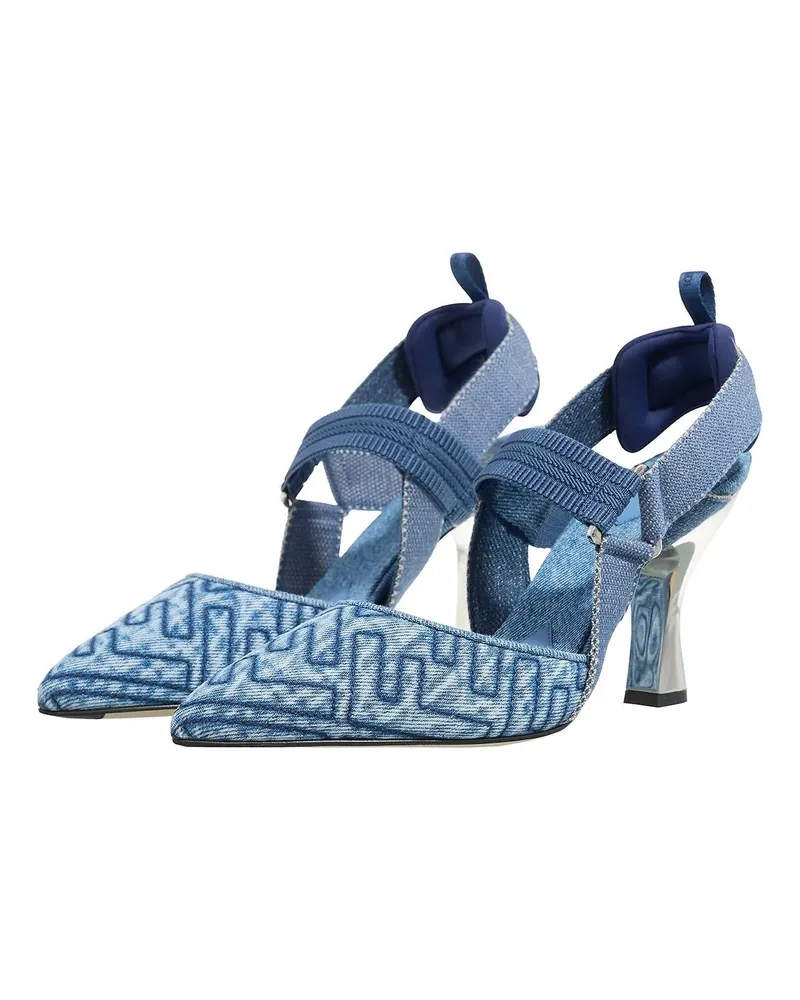 Fendi Hohe Schuhe Women Slingback blau Blau