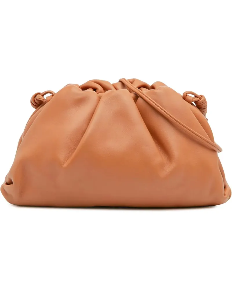 Bottega Veneta Hobo Bags Lambskin The Mini Pouch Crossbody braun Braun