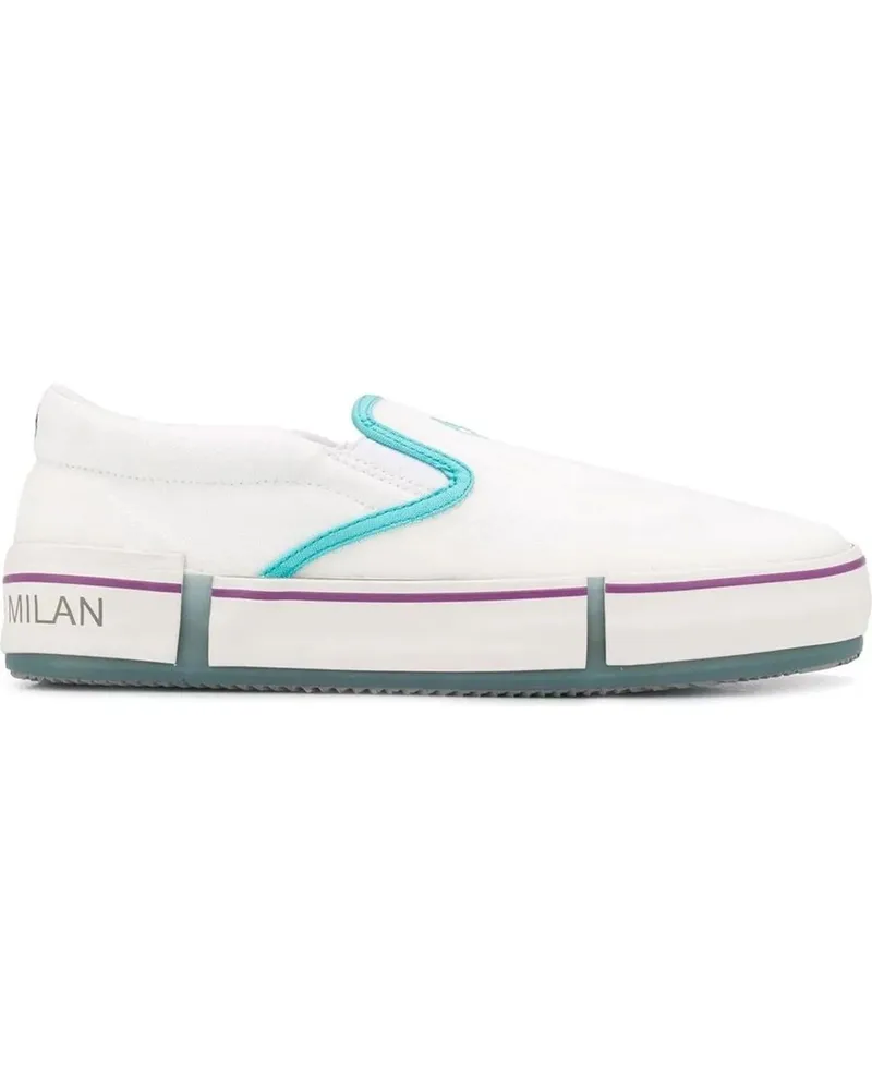 Marcelo Burlon | County of Milan Low-Top Sneaker Cross Vulcanized Slip-On Sneakers weiß Weiß