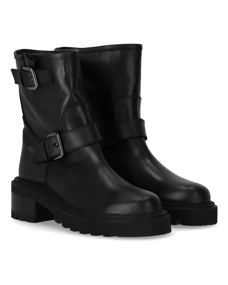 Via Roma 15 Stiefel  MALIBU' BIKER STIEFELETTE schwarz Schwarz