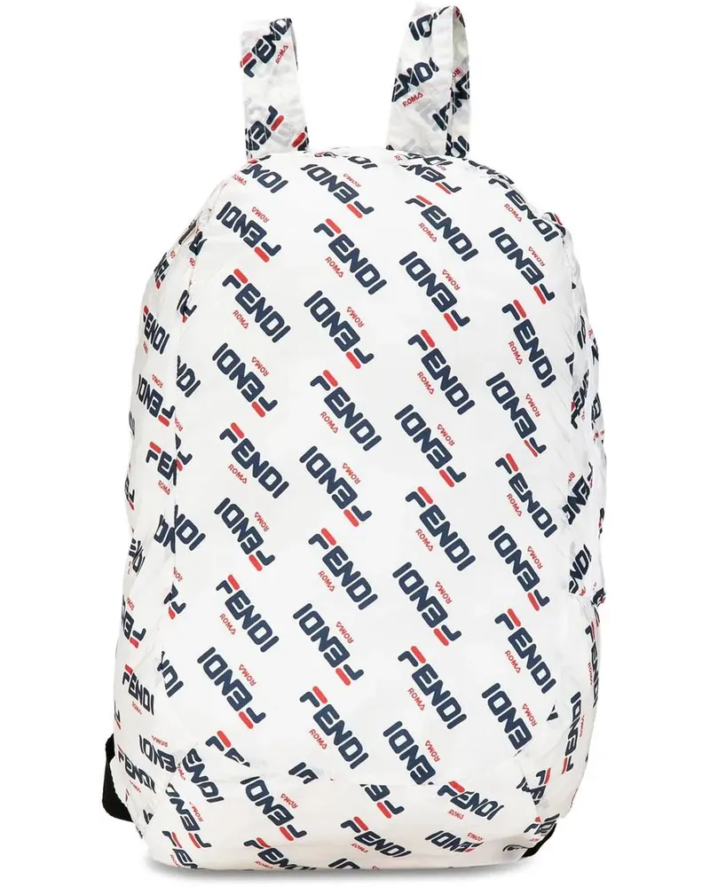 Fendi Rucksäcke 2010-2023 x Fila Mania Packable Backpack weiß Weiß