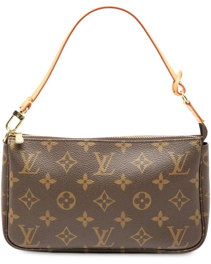 Louis Vuitton Hobo Bags Monogram Pochette Accessoires braun Braun