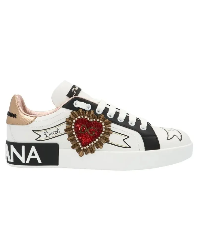 Dolce & Gabbana Low-Top Sneaker 'Portofino' Sneakers weiß Weiß