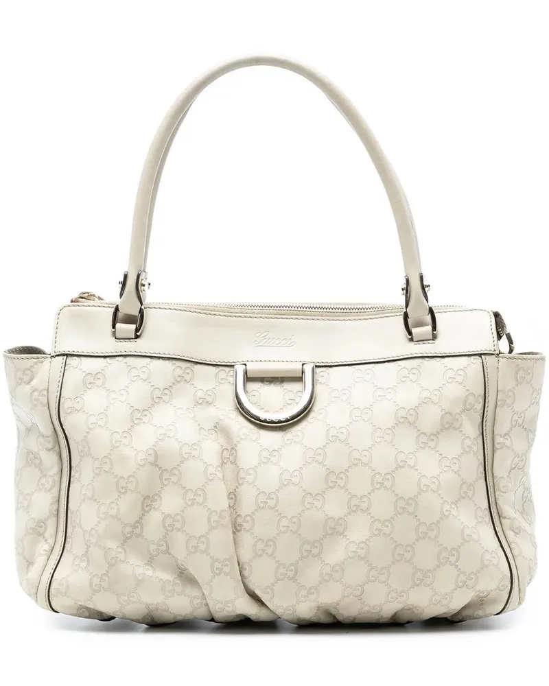 Gucci Shopper ssima Abbey D Ring Tote weiß Weiß