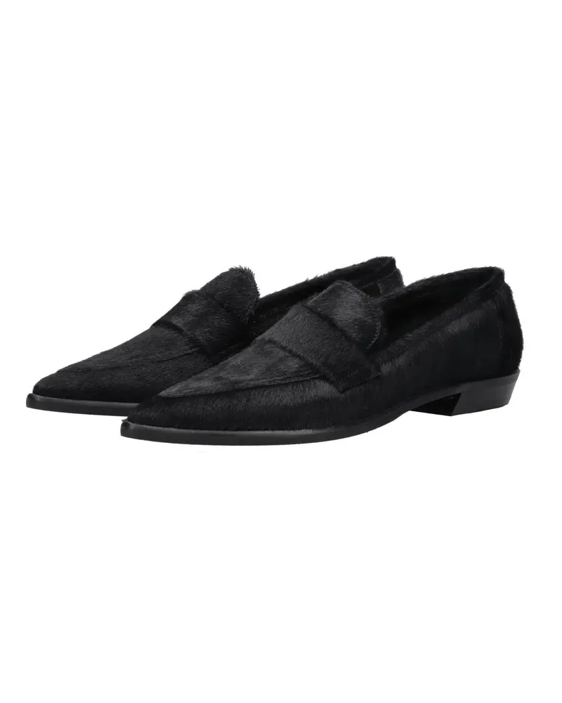 Thea Mika Slipper & Pantoletten Mokassins schwarz Schwarz