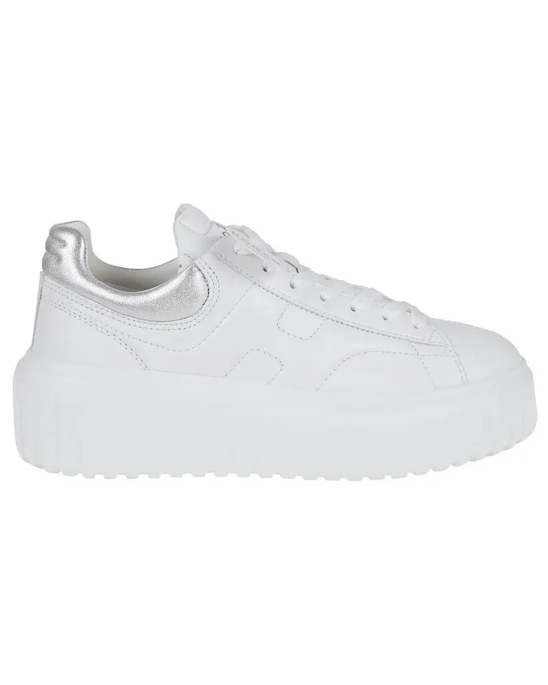 Hogan Low-Top Sneaker Nappa Leather H-Stripes Sneakers weiß Weiß