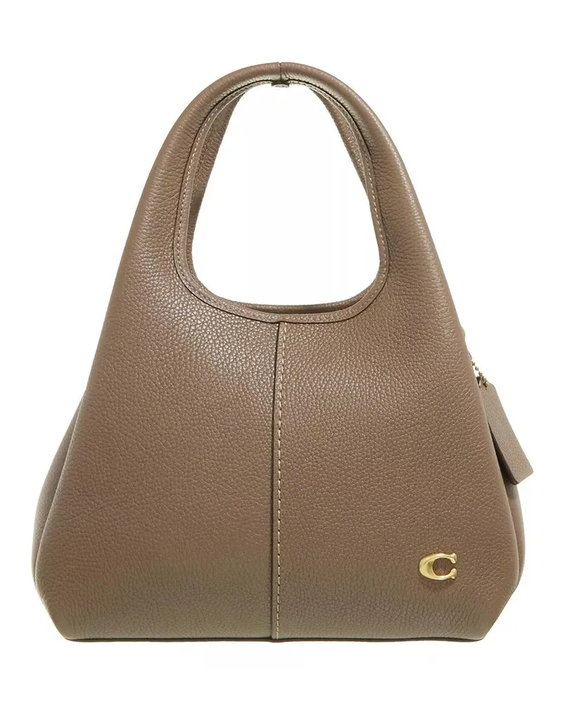 Coach Crossbody Bags Polished Pebble Leather Lana Shoulder Bag 23 taupe Taupe