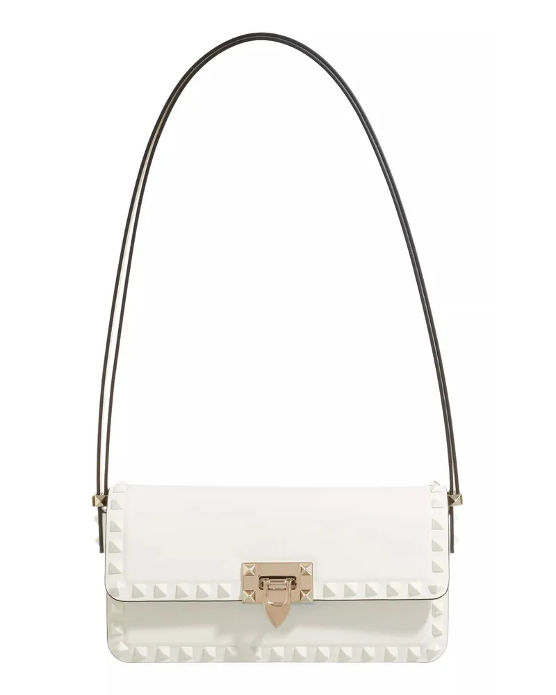 Valentino Garavani Crossbody Bags Rockstud Shoulder Bag Creme