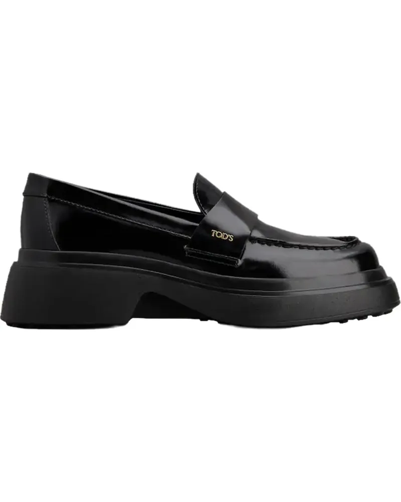 TOD'S Loafer Flat Shoes Black schwarz Schwarz