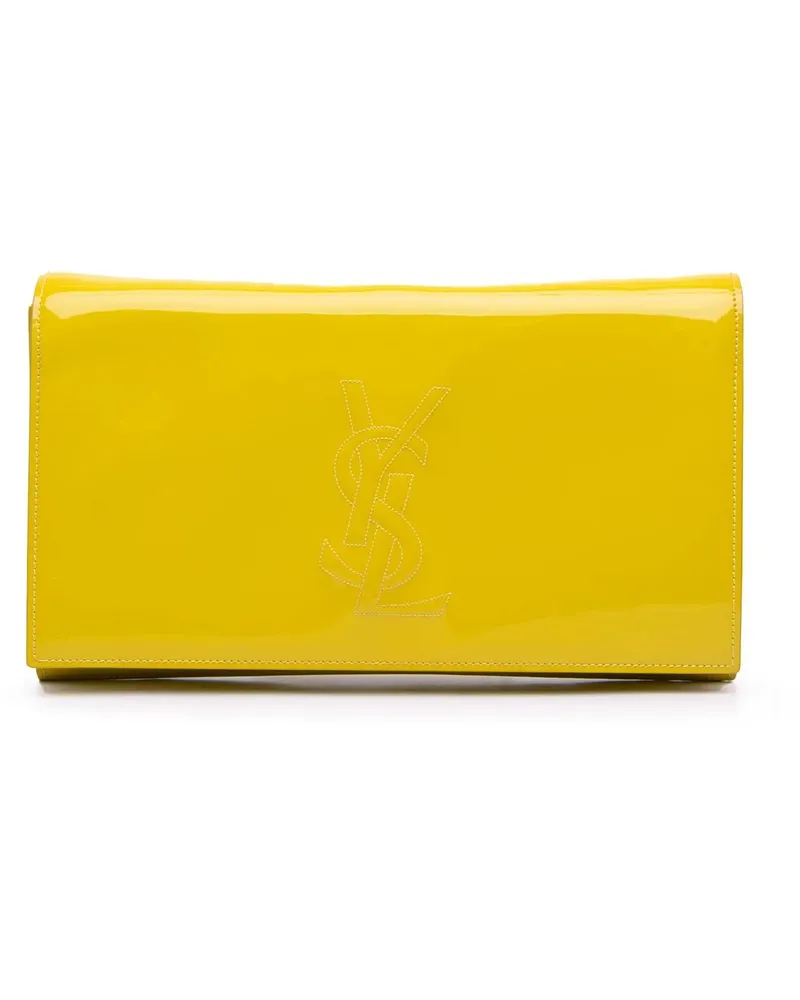 Saint Laurent Clutches Patent Belle Du Jour Clutch gelb Gelb
