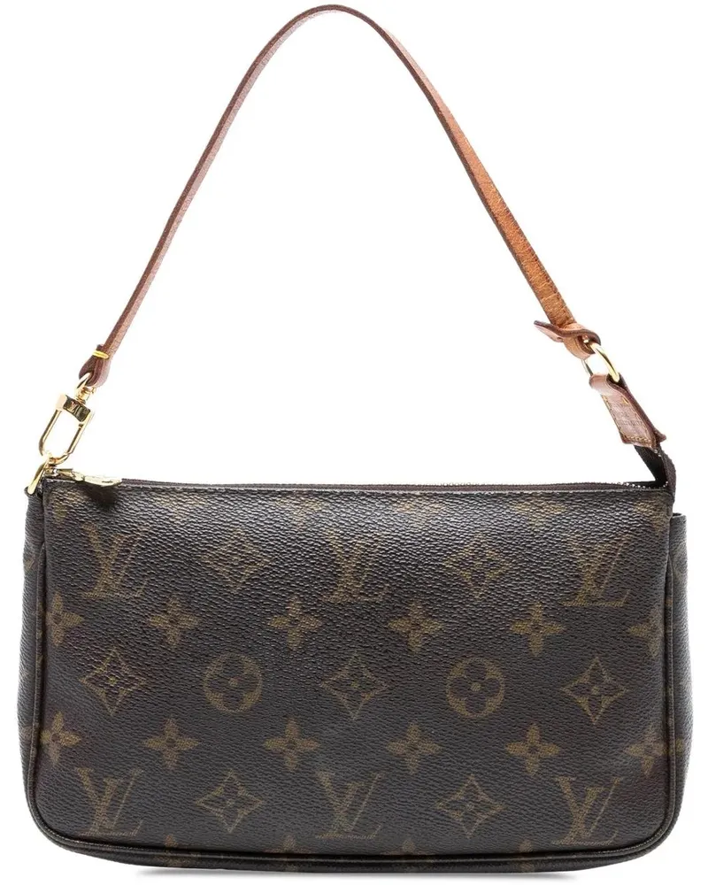 Louis Vuitton Hobo Bags Monogram Pochette Accessoires braun Braun
